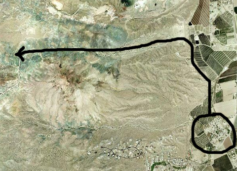 Butterfield Stage Route From Picacho